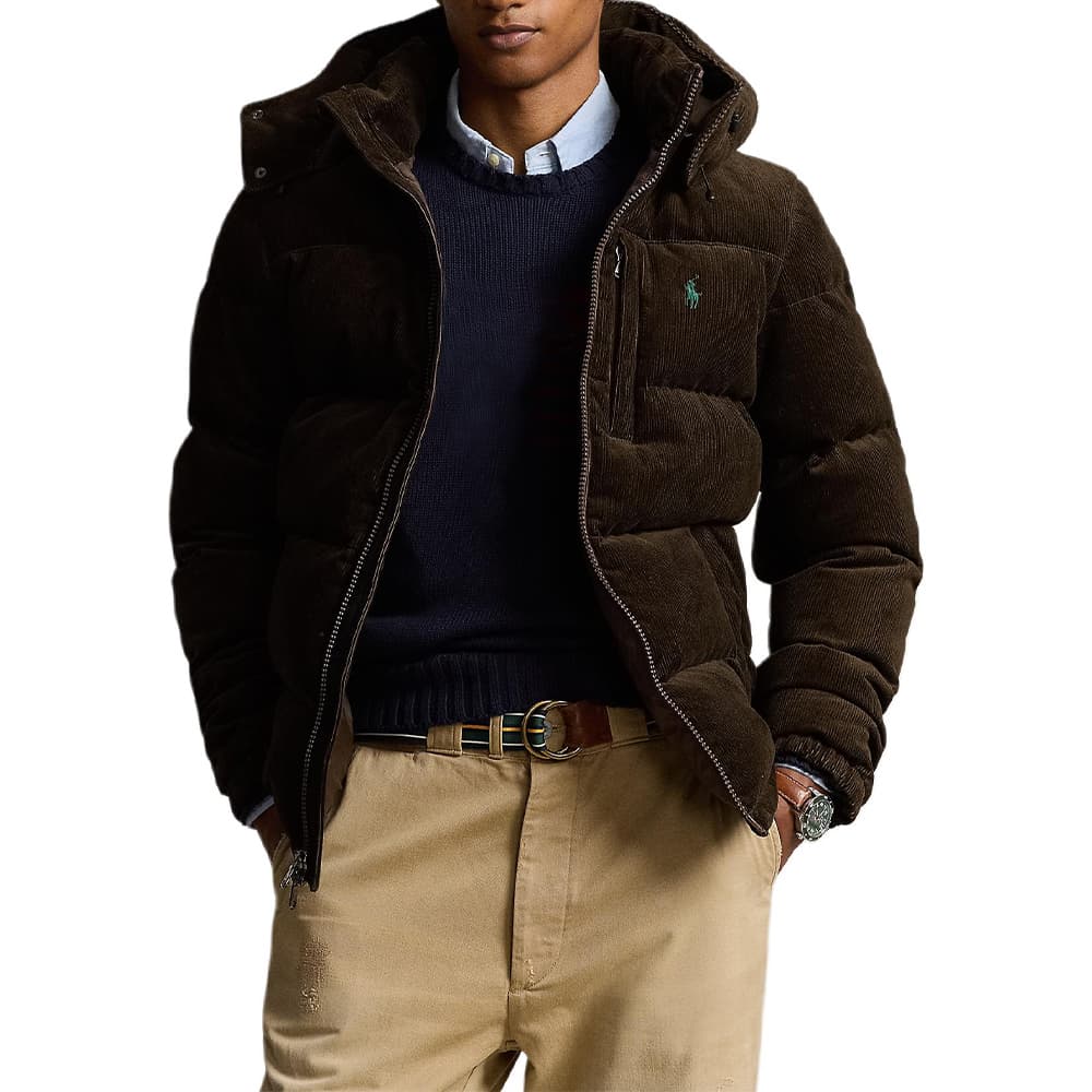 Зимняя куртка Polo Ralph Lauren Мужской пуховик Deep Цвет бука - изображение 4