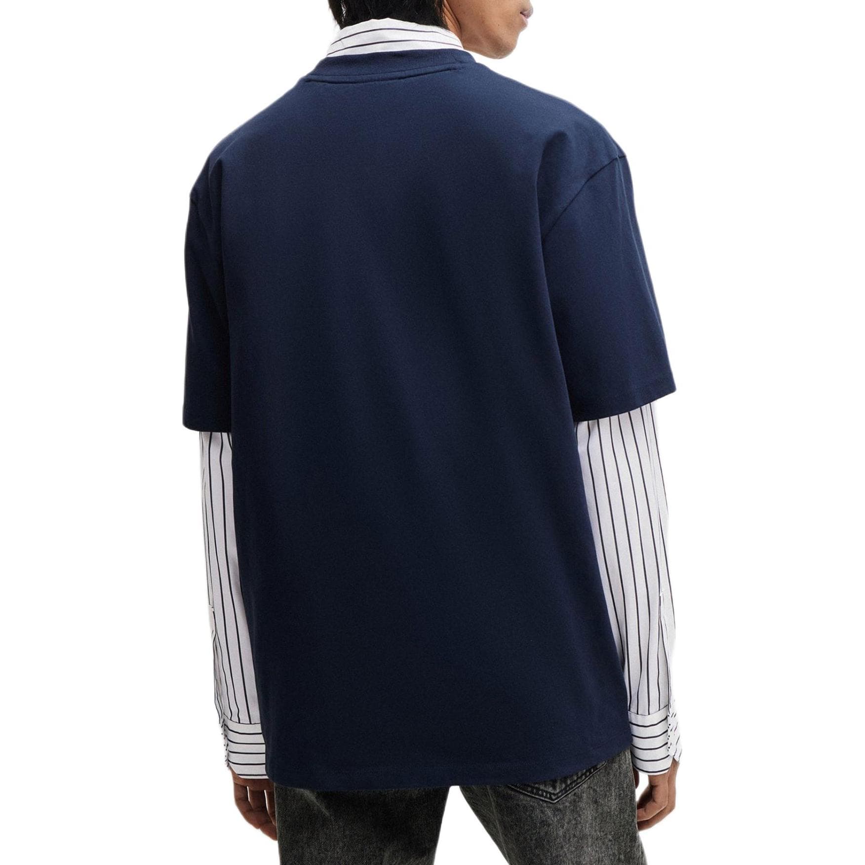 Футболка HUGO BOSS Cotton-Jersey Relaxed-Fit T-Shirt With Logo Print T - изображение 5