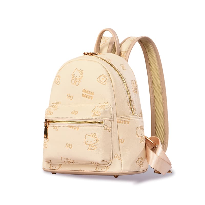 Рюкзак Sanrio Hello Kitty Синтетическая кожа Рюкзак Женский Розовый Бежевый - изображение 9
