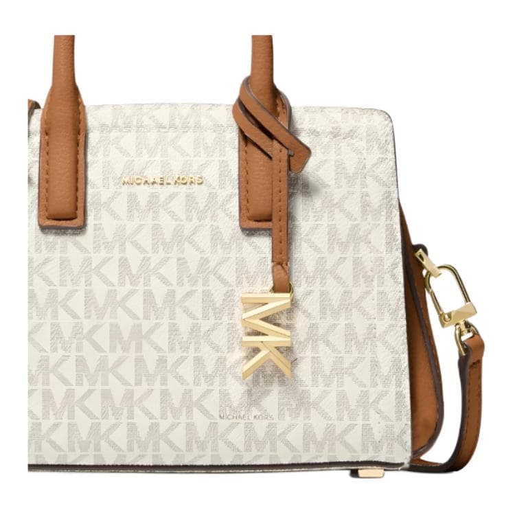 Сумка MICHAEL KORS Laila Искусственная кожа Сумка Мини Женская Ванильный Белый и Коричневый Желудь - изображение 3