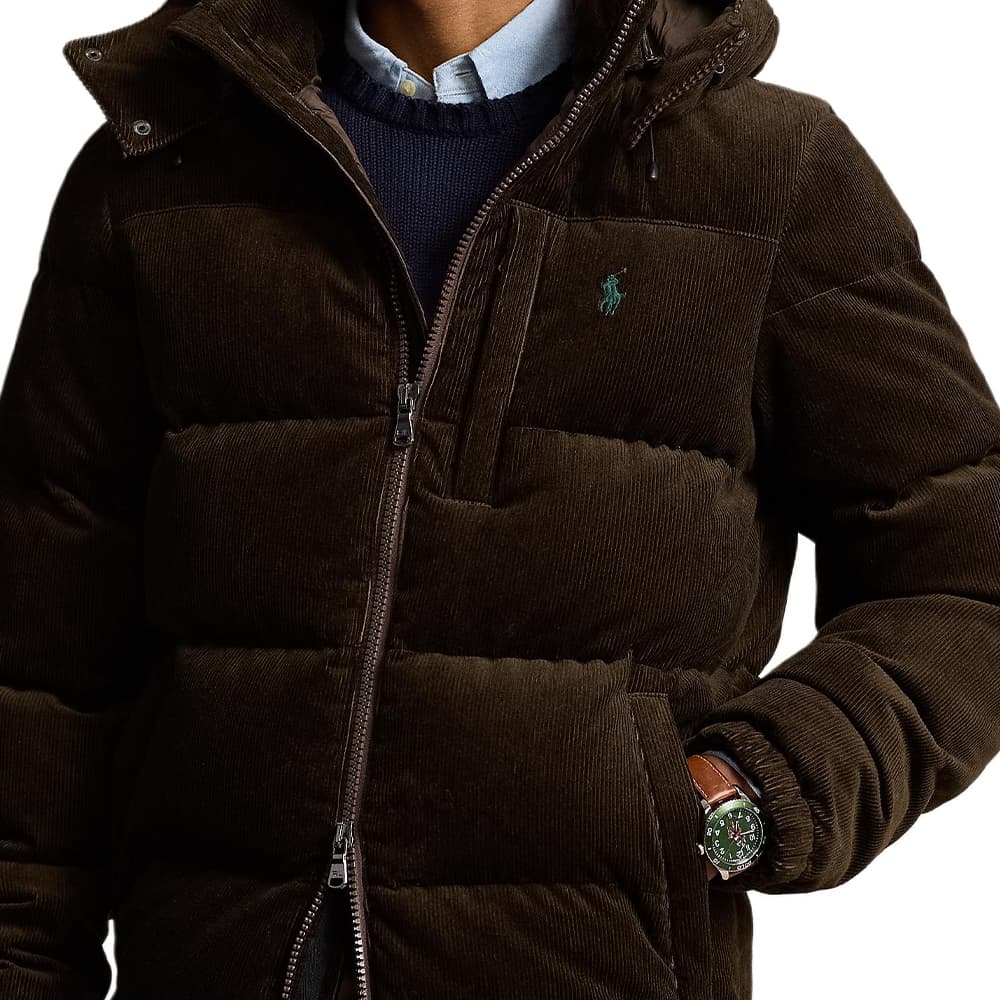 Зимняя куртка Polo Ralph Lauren Мужской пуховик Deep Цвет бука - изображение 5