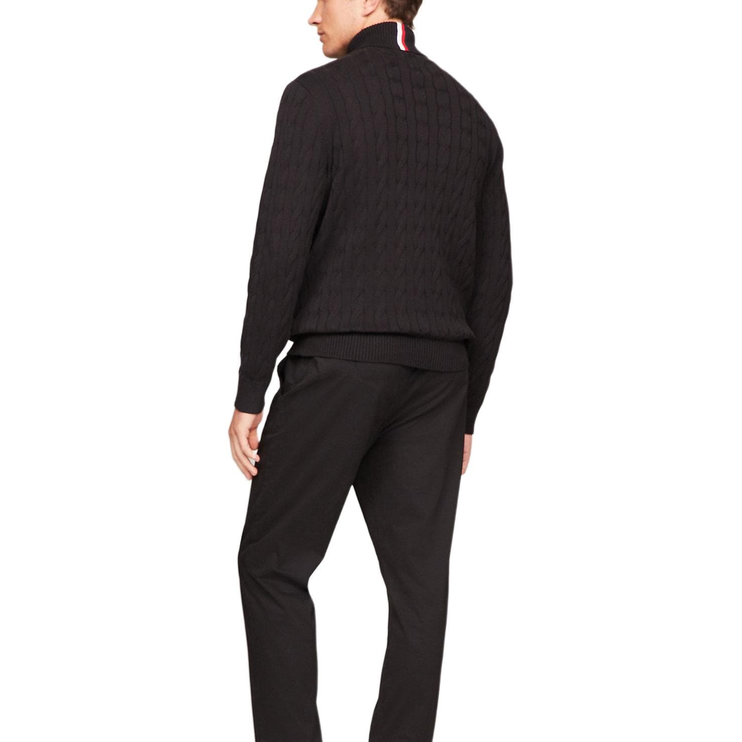 Кофта Tommy Hilfiger Свитер Мужской Черный - изображение 4