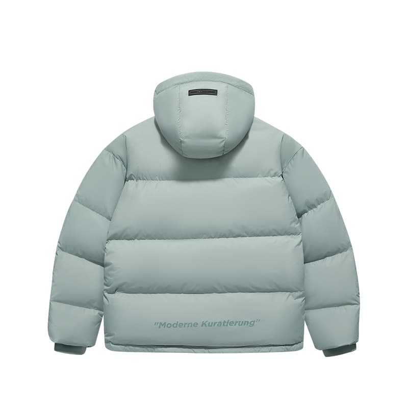 Зимняя куртка FILA FUSION FUSIONEER Мужской пуховик CHAOS Серый Зеленый - изображение 2