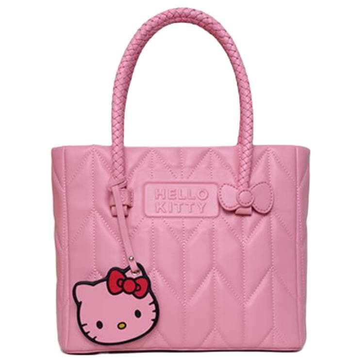 Сумка Sanrio Хелло Китти Классический Милый и симпатичный Универсальный Сумка Тоут PU Сумки Обычный размер Женский Розовый - изображение 1