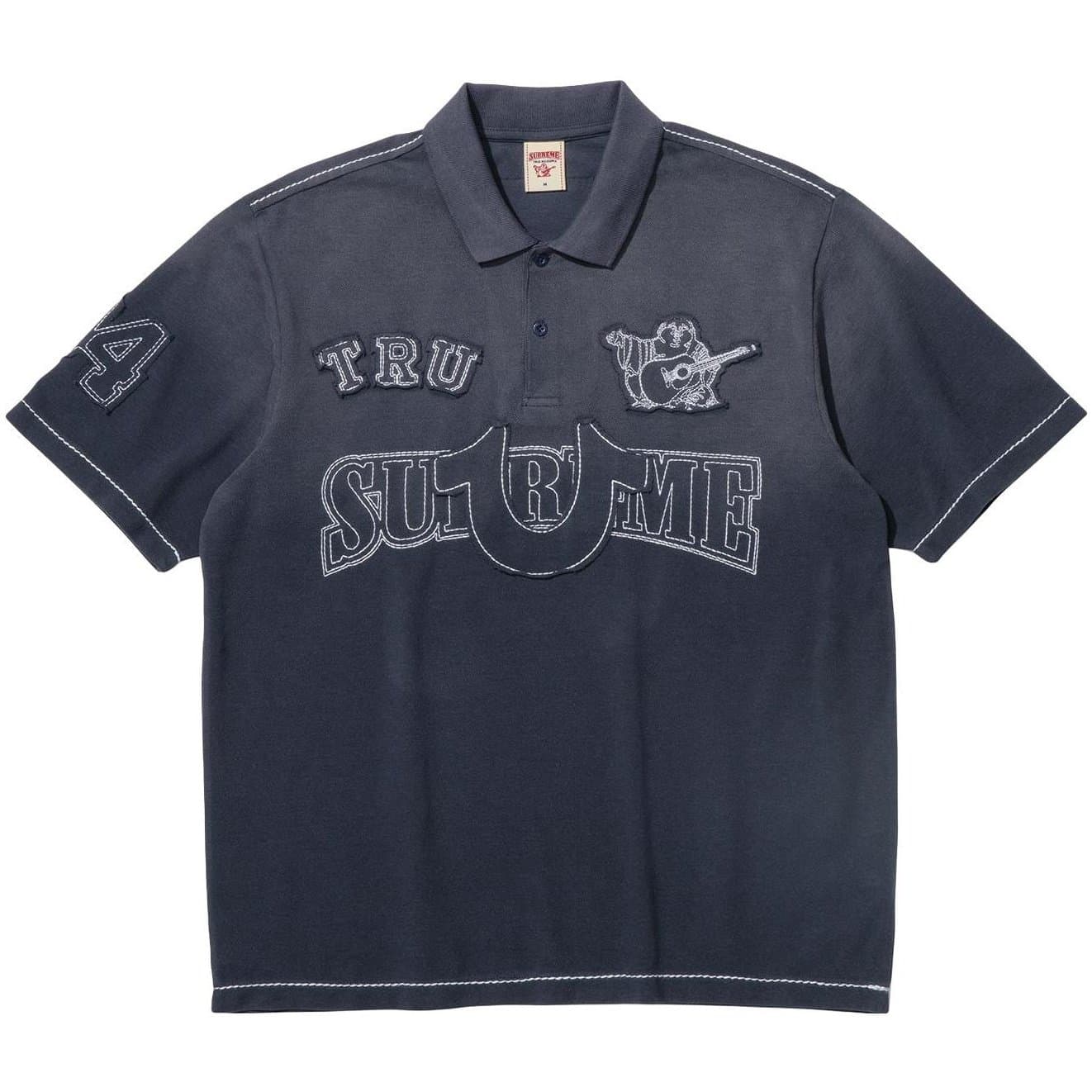 Поло Supreme x True Religion Fw25 WEEK13 Декоративная интарсия Поло Унисекс - изображение 1