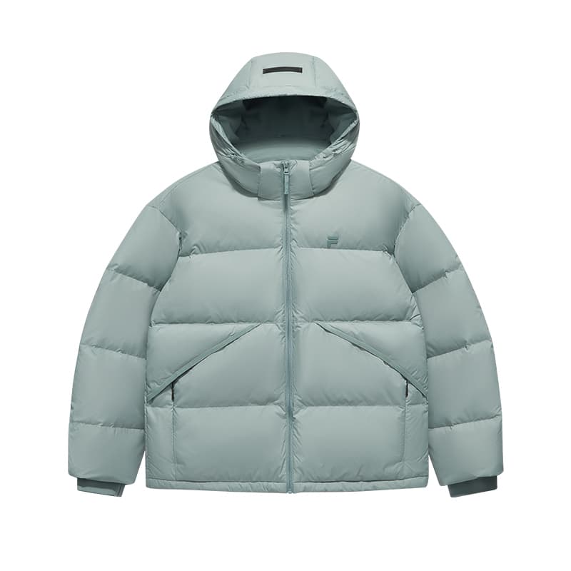 Зимняя куртка FILA FUSION FUSIONEER Мужской пуховик CHAOS Серый Зеленый - изображение 1