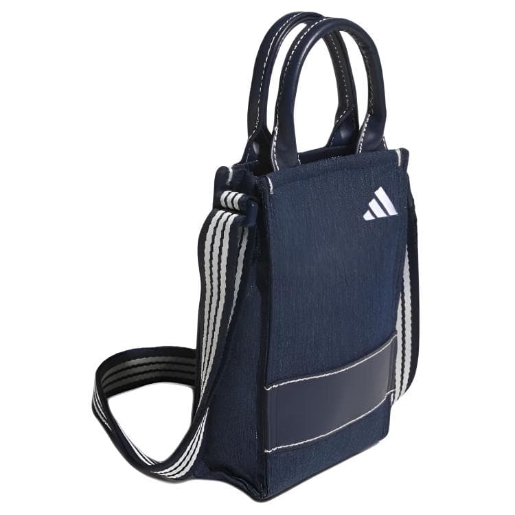 Сумка Adidas Ткань Одно Плечо Сумка Маленькая Унисекс Синяя - изображение 3