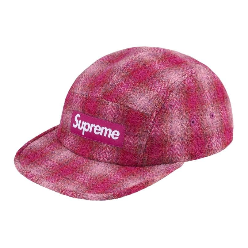Кепка Supreme Шерсть Кепки Унисекс Серый Розовый - изображение 1