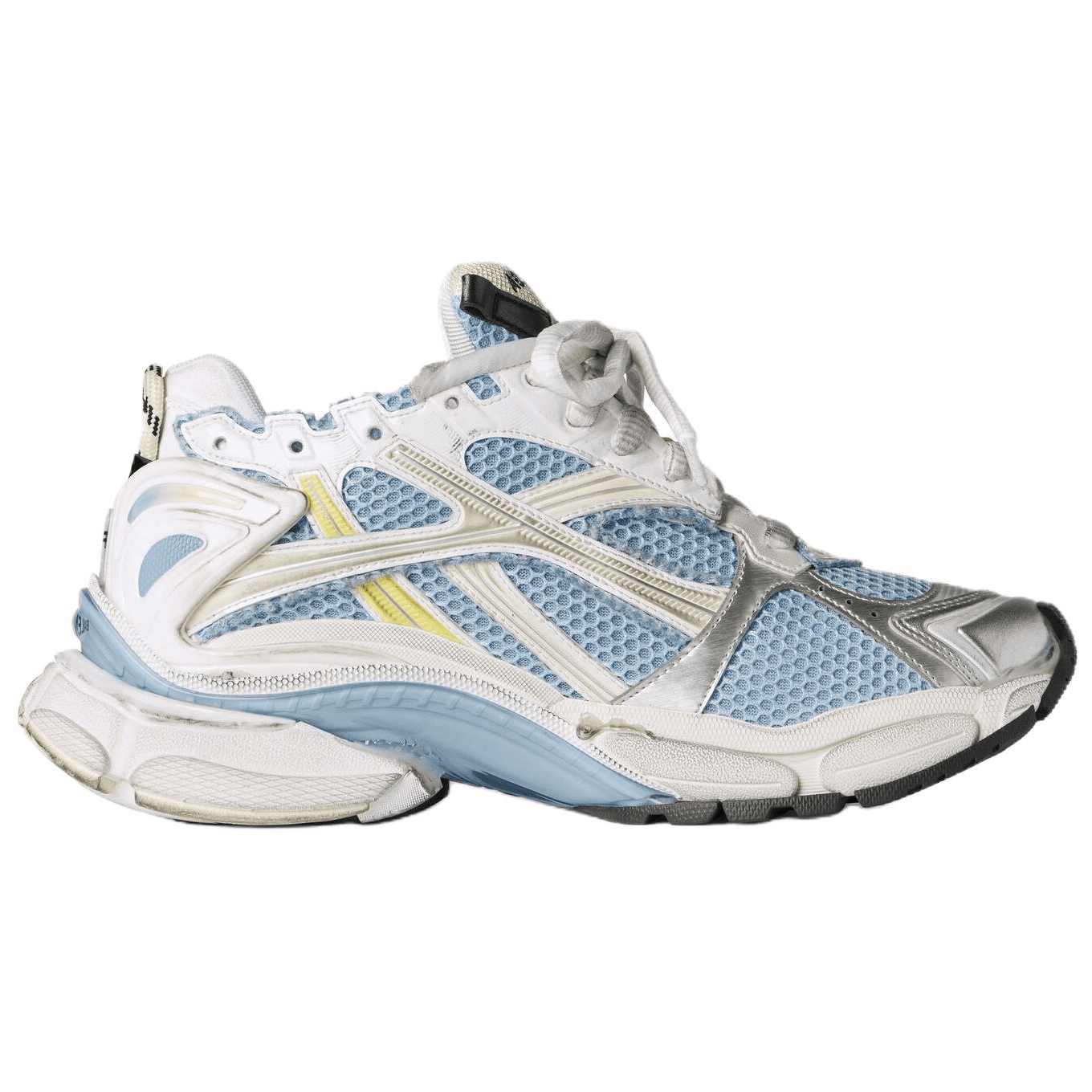 Кроссовки Balenciaga Runner Low Топ Толстая подошва Кроссовки Женские Синие Желтые Белые - изображение 2