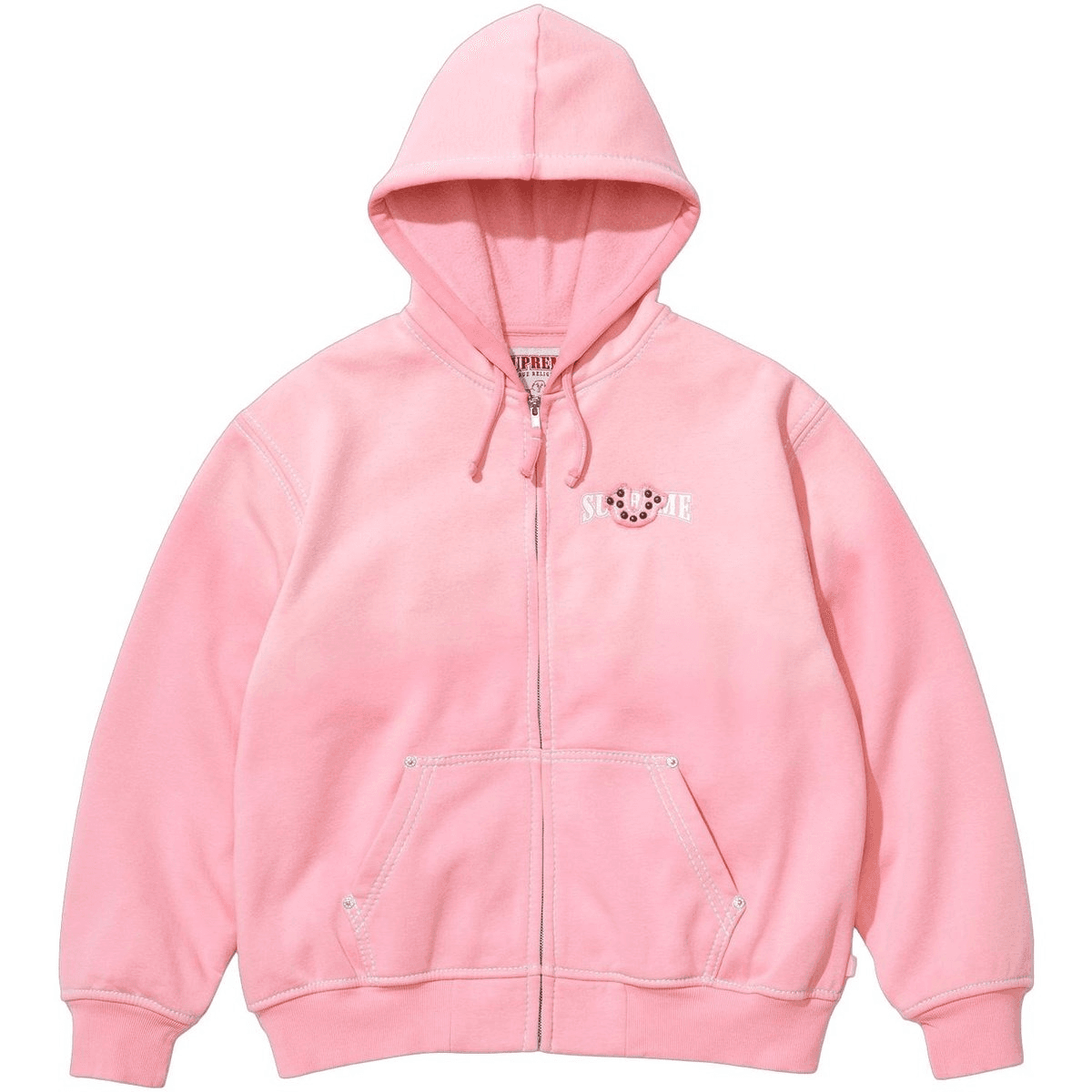 Худи Supreme x True Religion FW25 НЕДЕЛЯ13 МОЛНИЯ Толстовка Унисекс - изображение 1