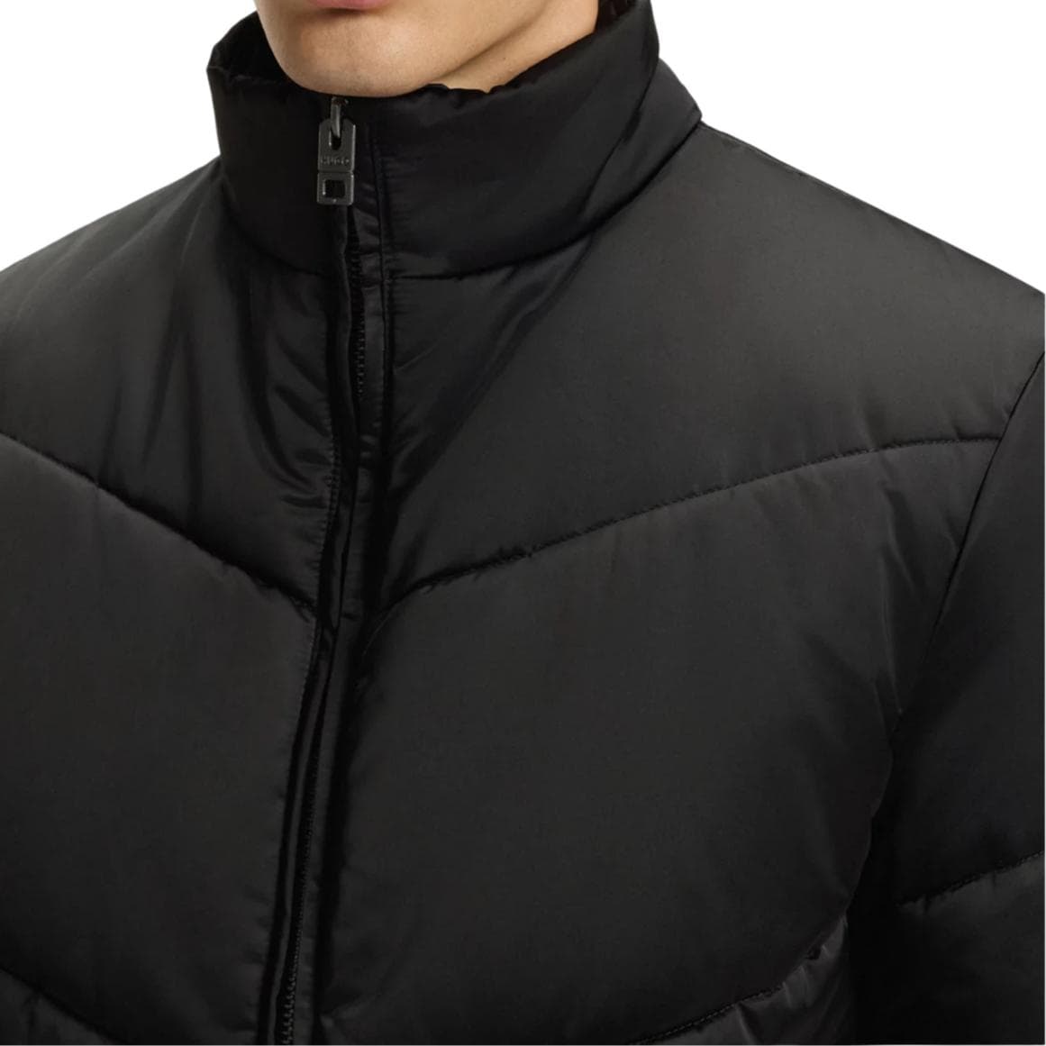 Зимняя куртка пуховик HUGO BOSS Хлопковый пуховик мужской черный - изображение 3