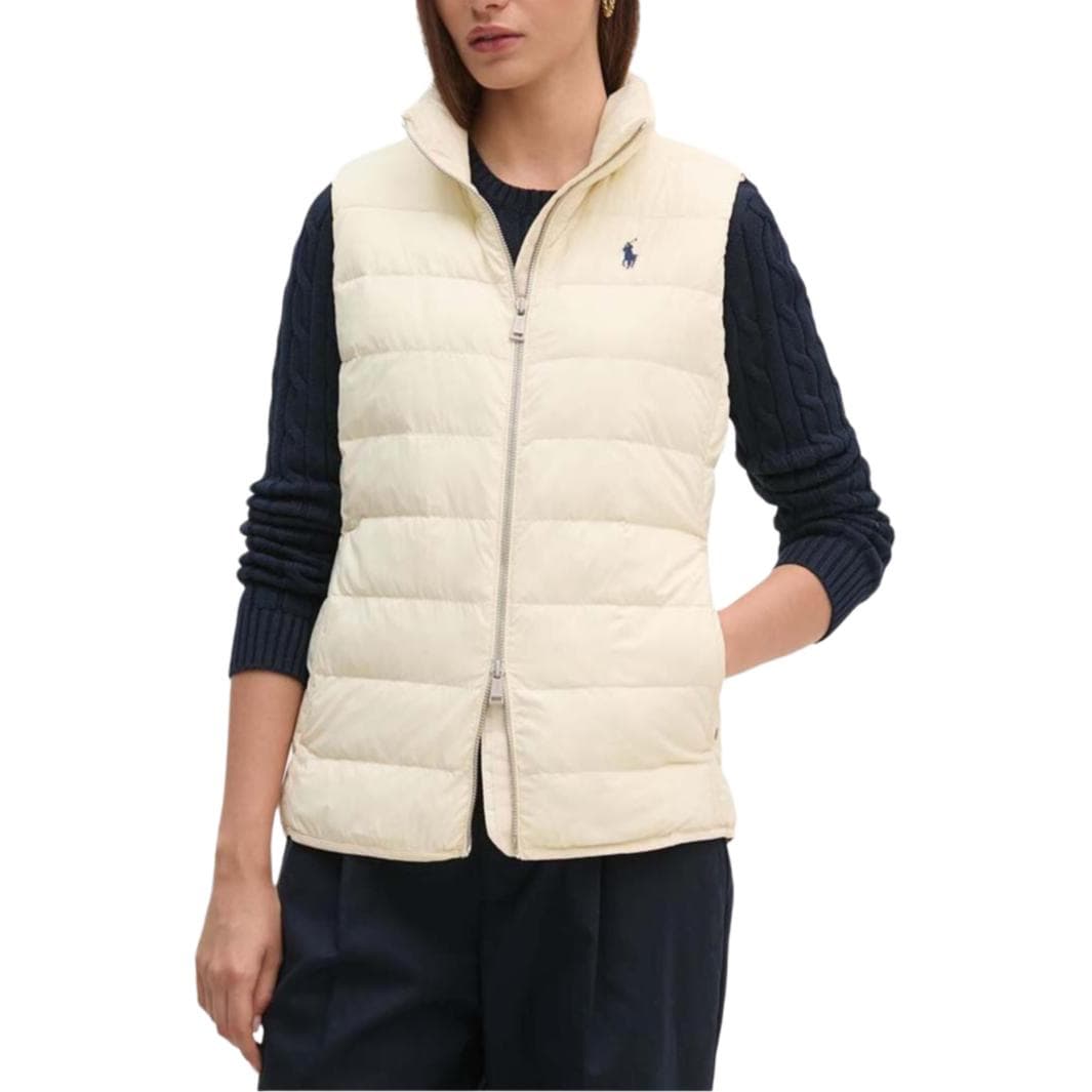 Polo Ralph Lauren FW24 Жилет Стандартный Размер Женский Бежевый - изображение 3