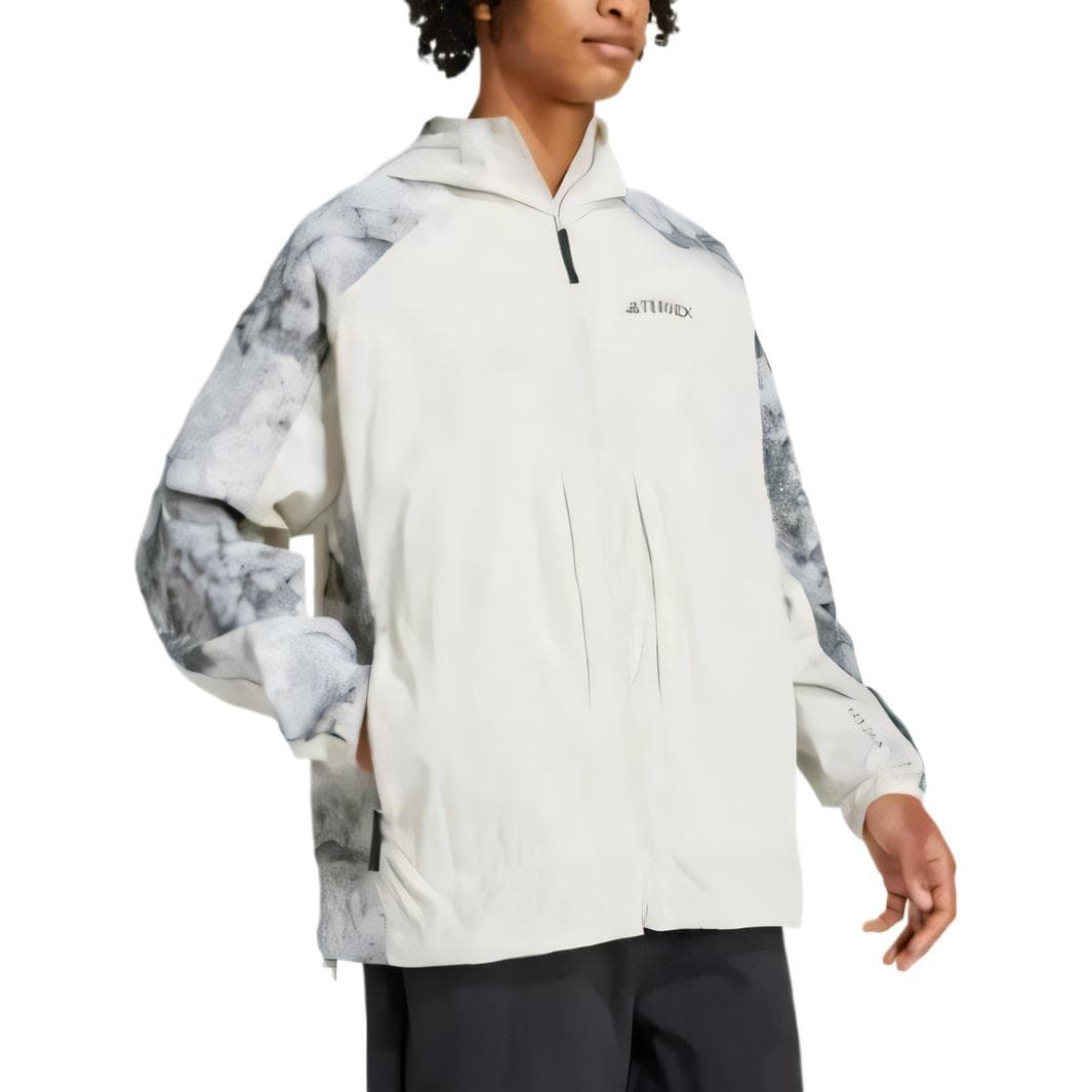 Ветровка Adidas x NATIONAL GEOGRAPHIC Terrex Тренчкот Мужской Дорожка Серый - изображение 5