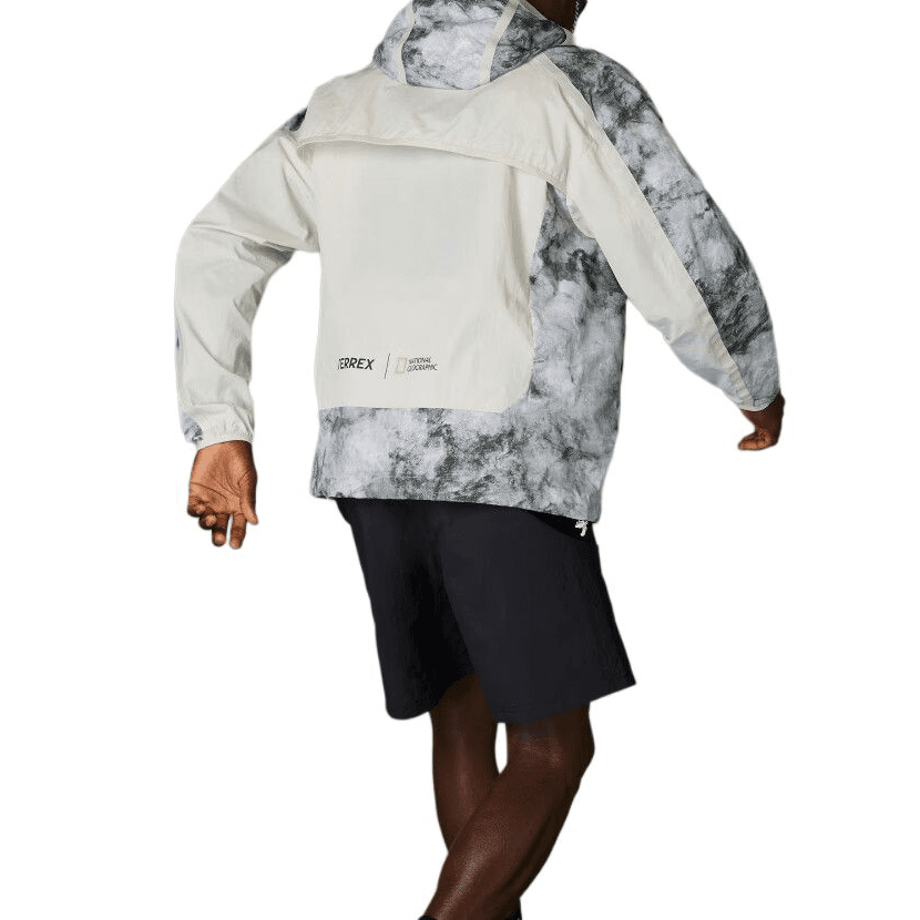 Ветровка Adidas x NATIONAL GEOGRAPHIC Terrex Тренчкот Мужской Дорожка Серый - изображение 6