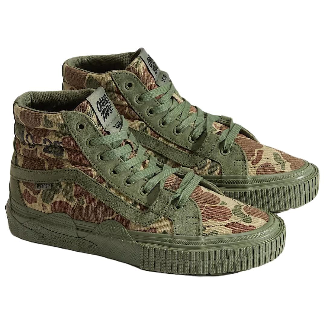 Кроссовки OTW X OAMC X WTAPS x Vans SK8 HI Высокие кеды Повседневная обувь Унисекс Камуфляж - изображение 2