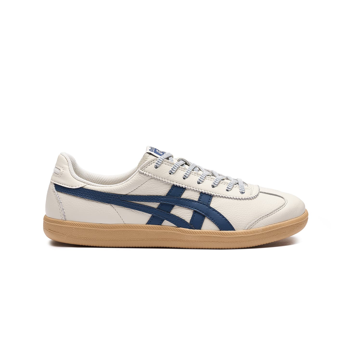Кроссовки Onitsuka Tiger Tokuten Синий Карамель Низкие Кеды Немецкого Стиля Унисекс Белые - изображение 2