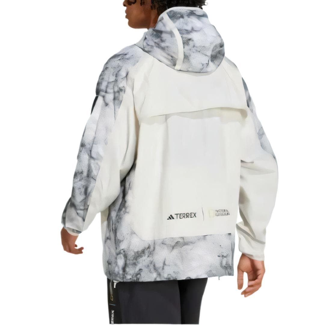 Ветровка Adidas x NATIONAL GEOGRAPHIC Terrex Тренчкот Мужской Дорожка Серый - изображение 4