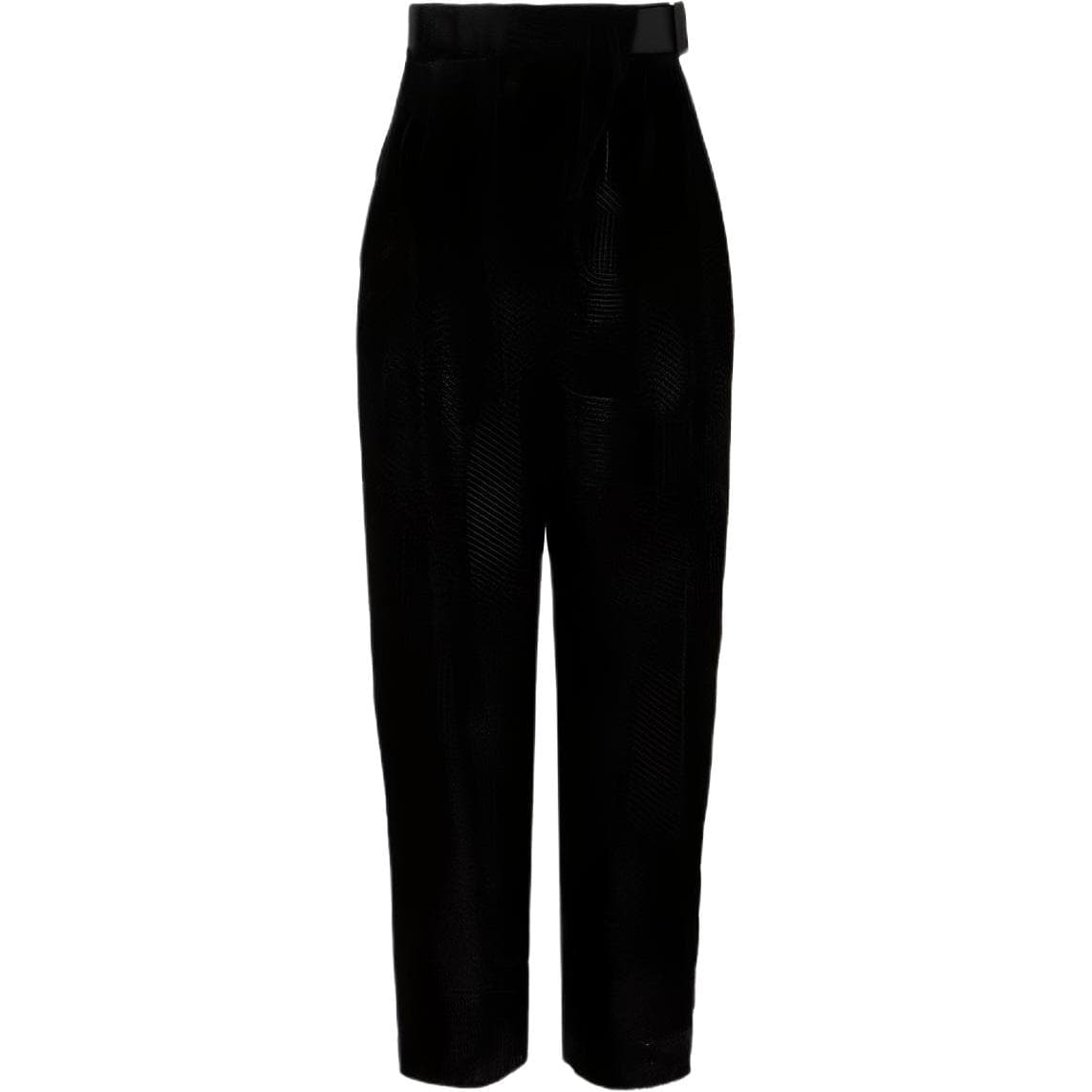 Штаны EMPORIO ARMANI Devor Velvet Oval-Leg Trousers With A Geometric Pattern - изображение 1