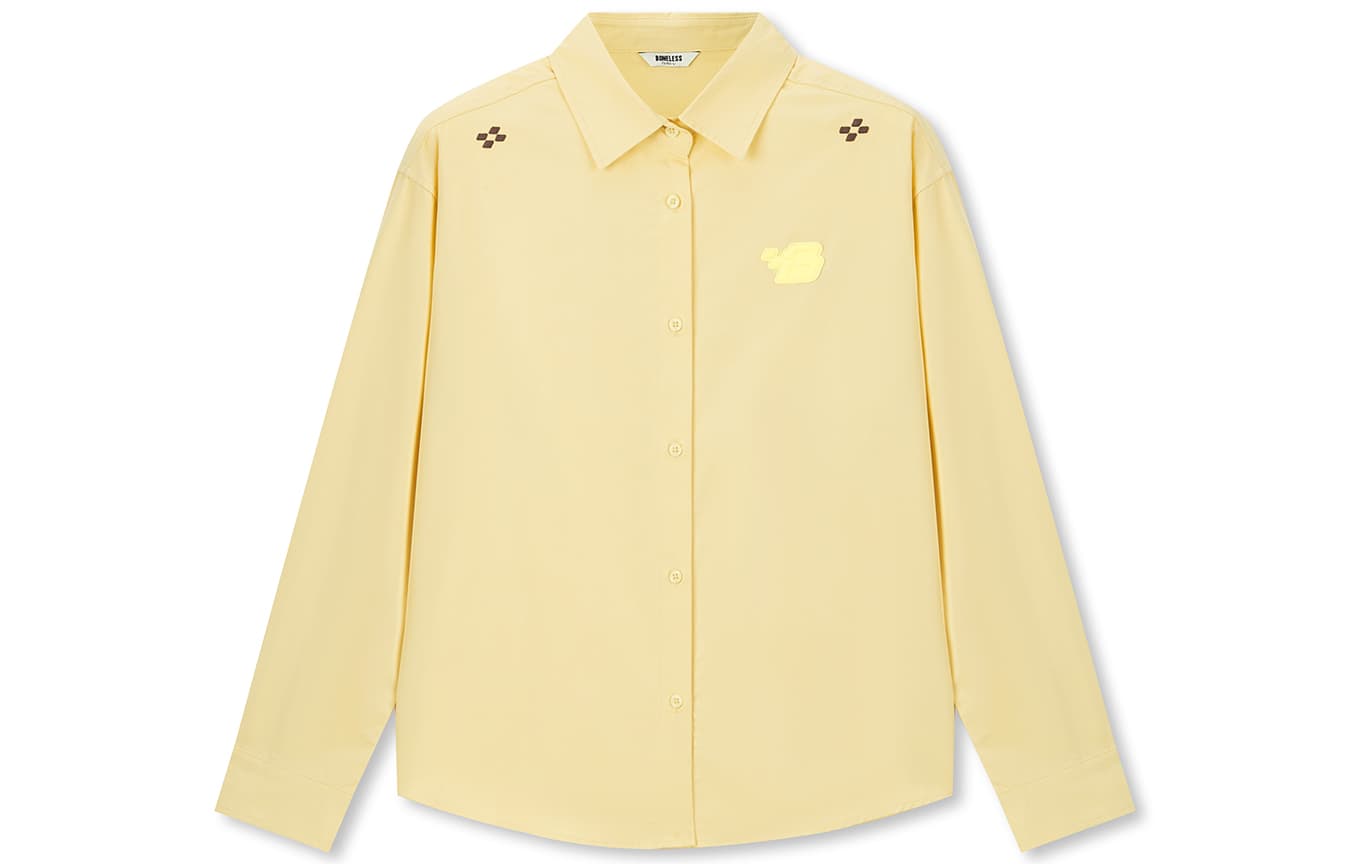 Блузка BONELESS Cut Light Yellow Women's Shirts - изображение 1