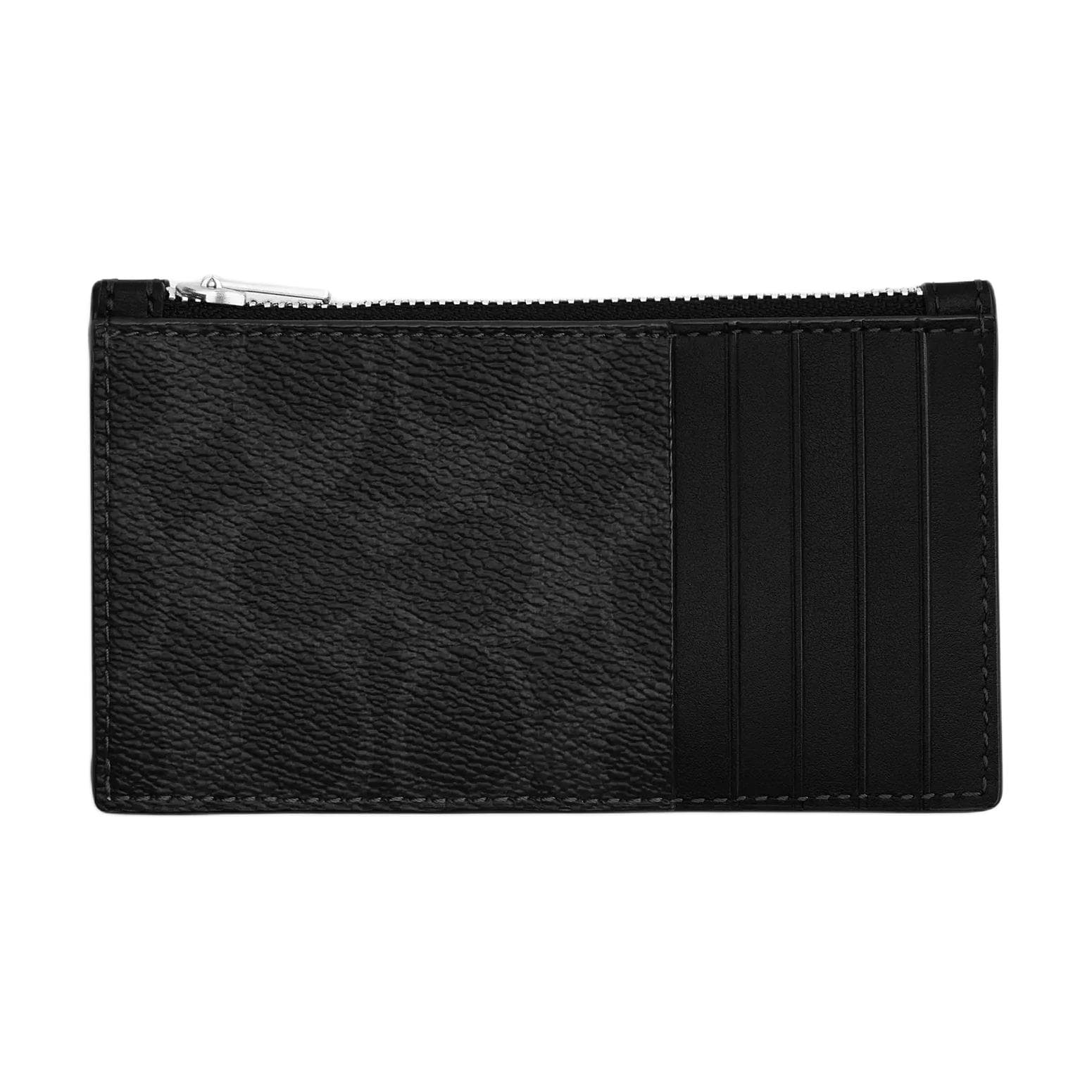 Картхолдер COACH Холст с покрытием из телячьей кожи мужские черные - изображение 2