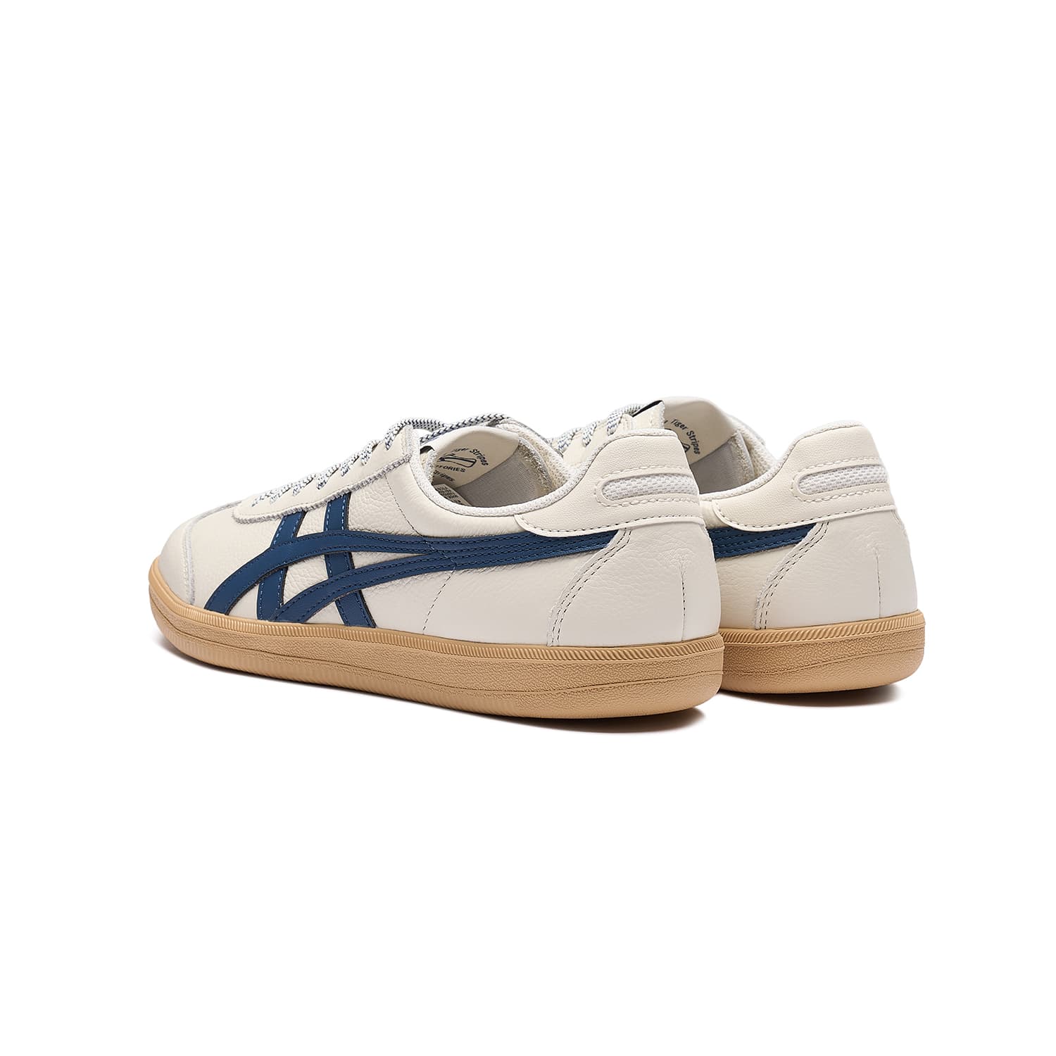 Кроссовки Onitsuka Tiger Tokuten Синий Карамель Низкие Кеды Немецкого Стиля Унисекс Белые - изображение 4