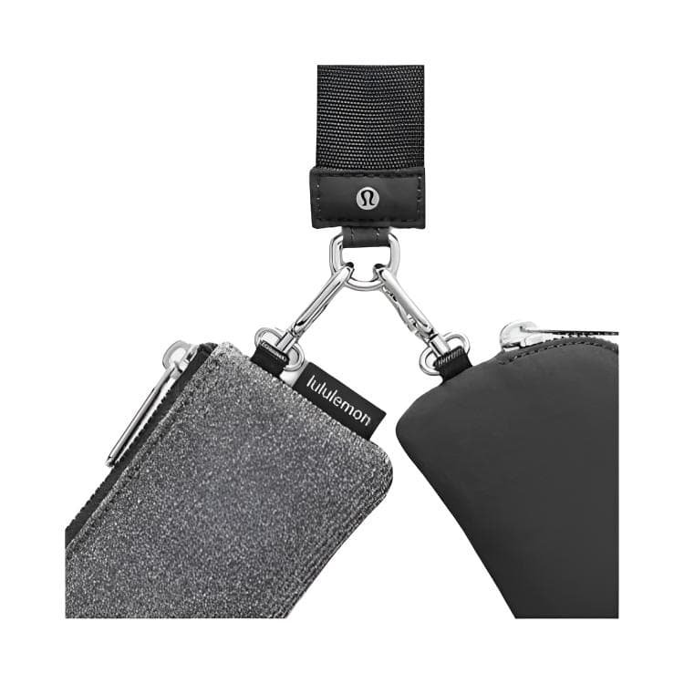 Портмоне Lululemon Dual Pouch Нейлон с полиэстером кошелек для мелочей женский темно-серый и графитовый серый - изображение 4