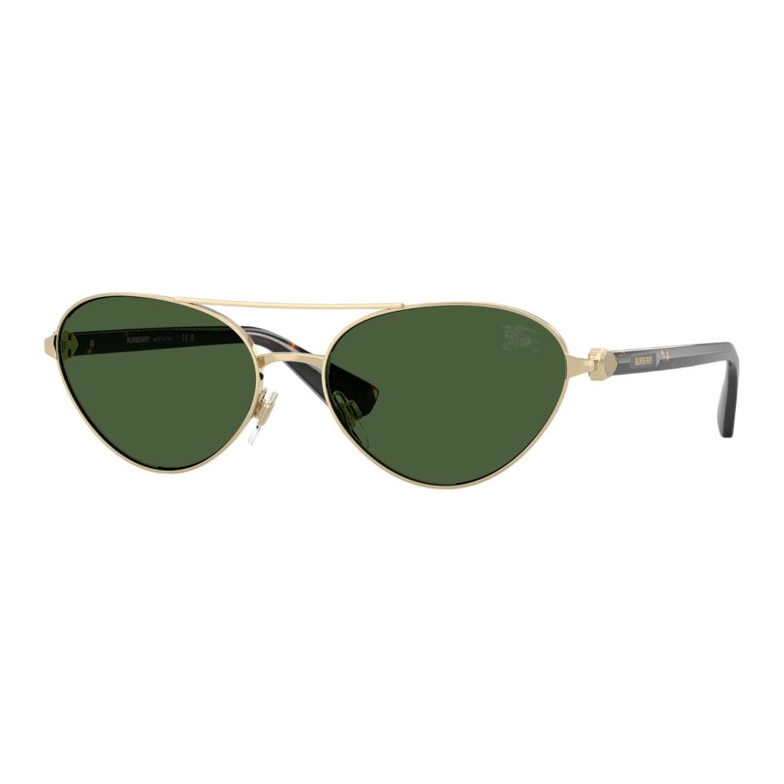 Солнцезащитные очки Burberry Металлические Aviator Солнцезащитные очки Женские Золото - изображение 1