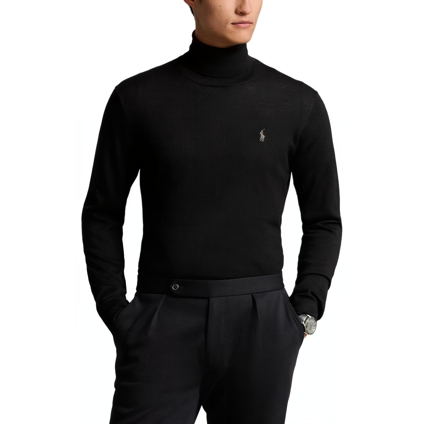 Кофта Polo Ralph Lauren Свитер Стандартный размер Мужской Поло Черный - изображение 4