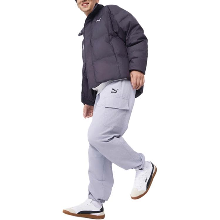 Зимняя куртка PUMA CLASSICSRELAXED Пуховик WARMCELL Пуховик Унисекс Угольно-черный - изображение 5