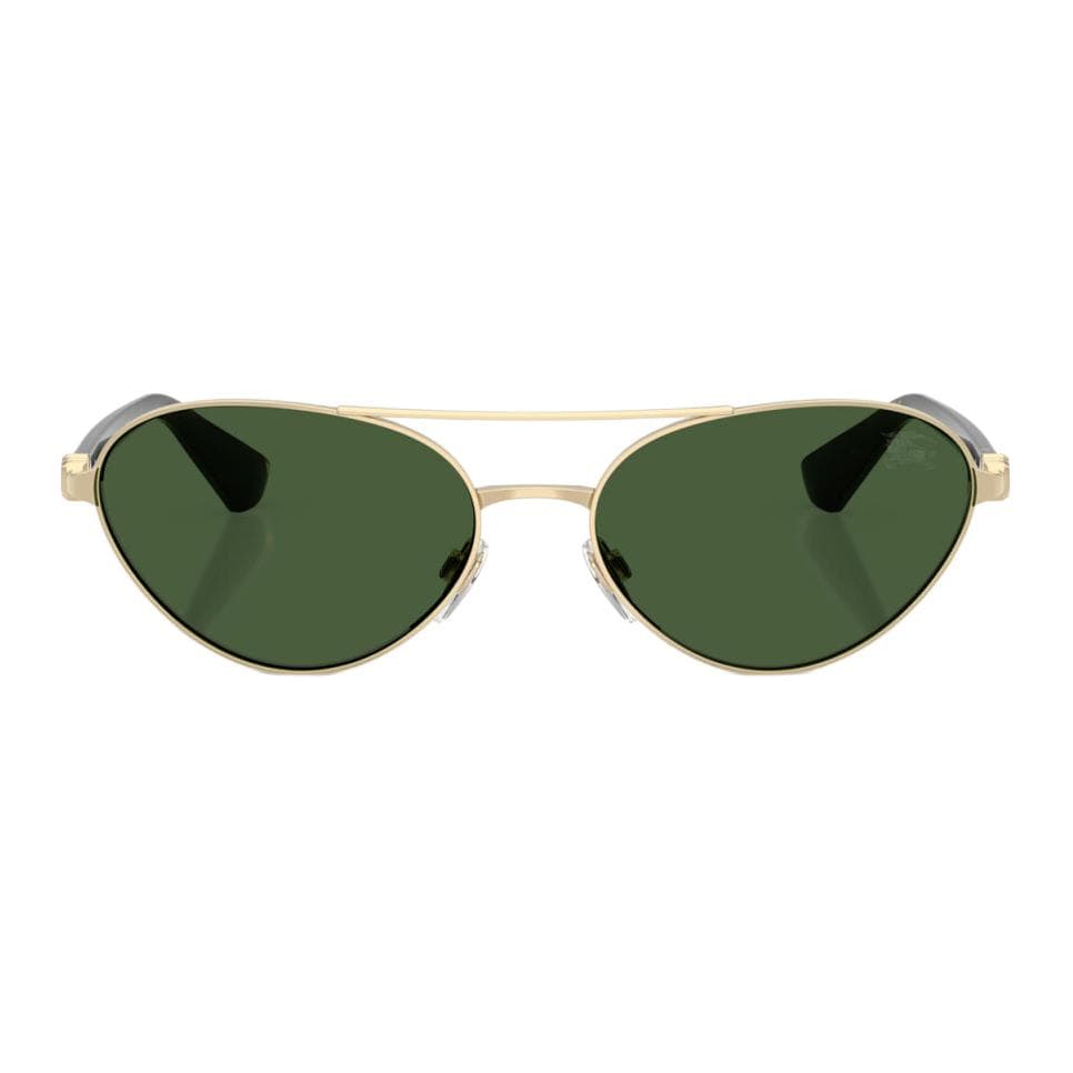 Солнцезащитные очки Burberry Металлические Aviator Солнцезащитные очки Женские Золото - изображение 2