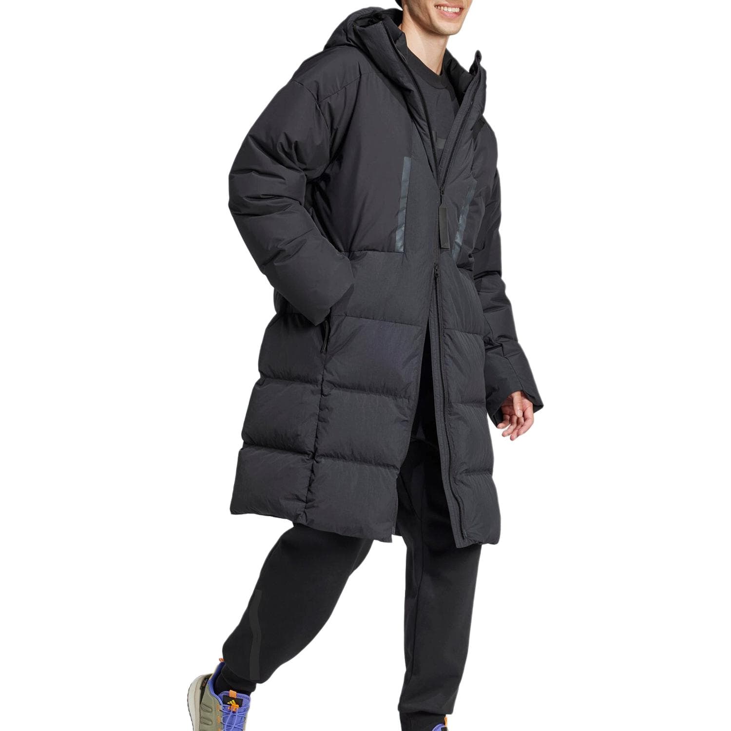 Зимняя куртка Adidas Мужские Черные Пуховики - изображение 4