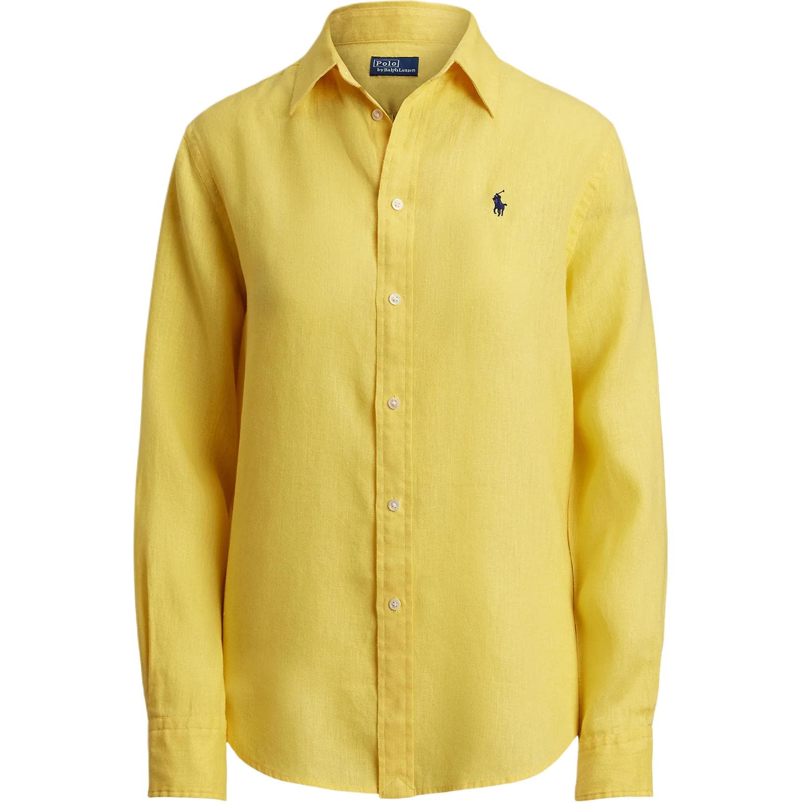 Блузка Polo Ralph Lauren Рубашка Классическая версия Женская Oasis Collaboration Желтая - изображение 1