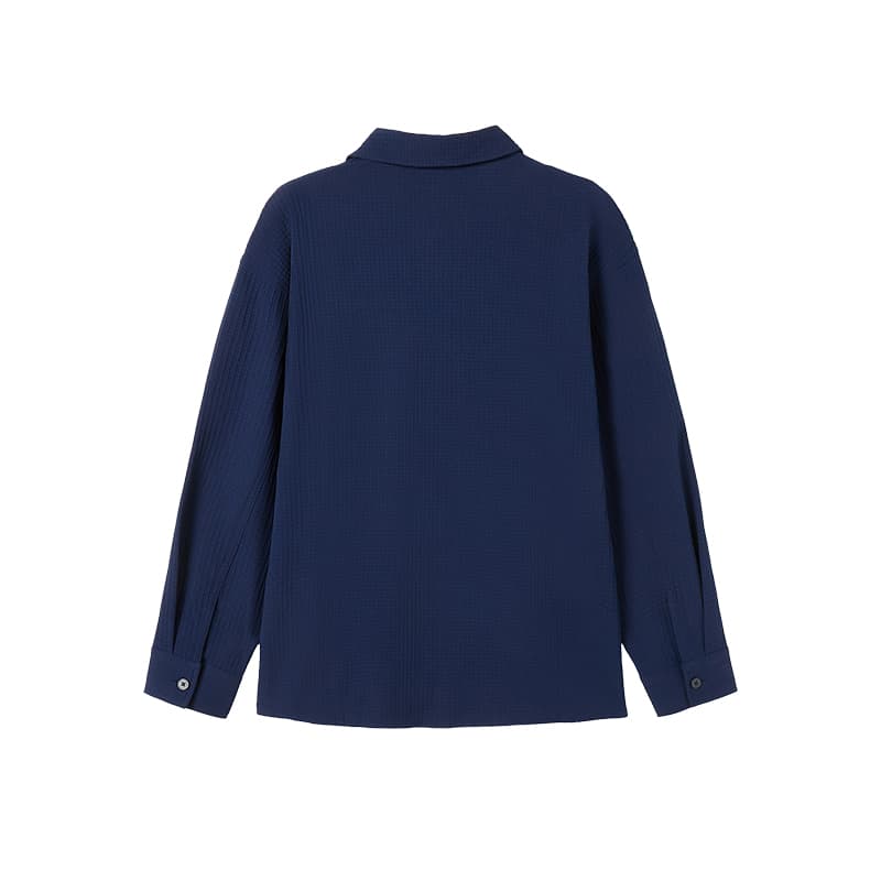 Рубашка WAYNEXZAVIER Blue Men's Shirts WAYNEXZAVIER Синий Мужские Рубашки - изображение 2