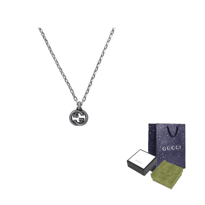 Ожерелье Gucci Interlocking Double G Necklace - изображение 6