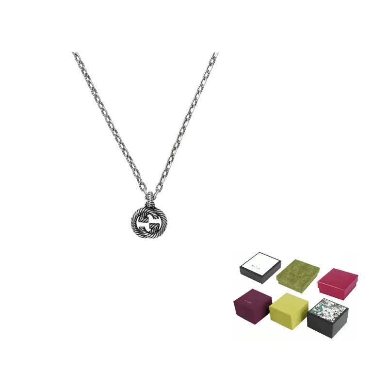 Ожерелье Gucci Interlocking Double G Necklace - изображение 4