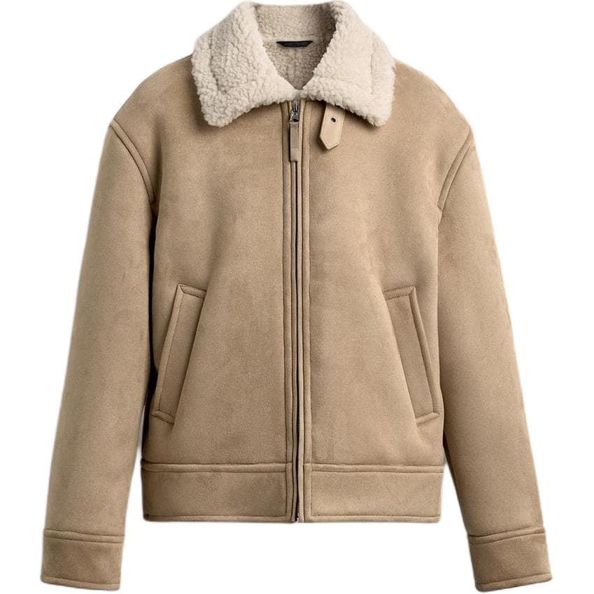 Куртка ZARA Collaboration Бежевые Мужские Куртки - изображение 1