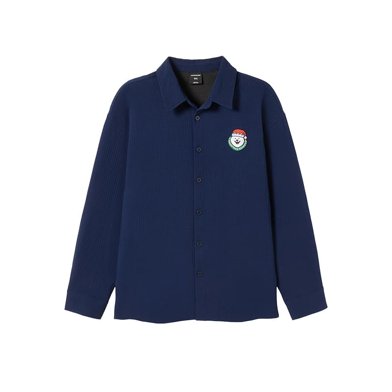 Рубашка WAYNEXZAVIER Blue Men's Shirts WAYNEXZAVIER Синий Мужские Рубашки - изображение 1