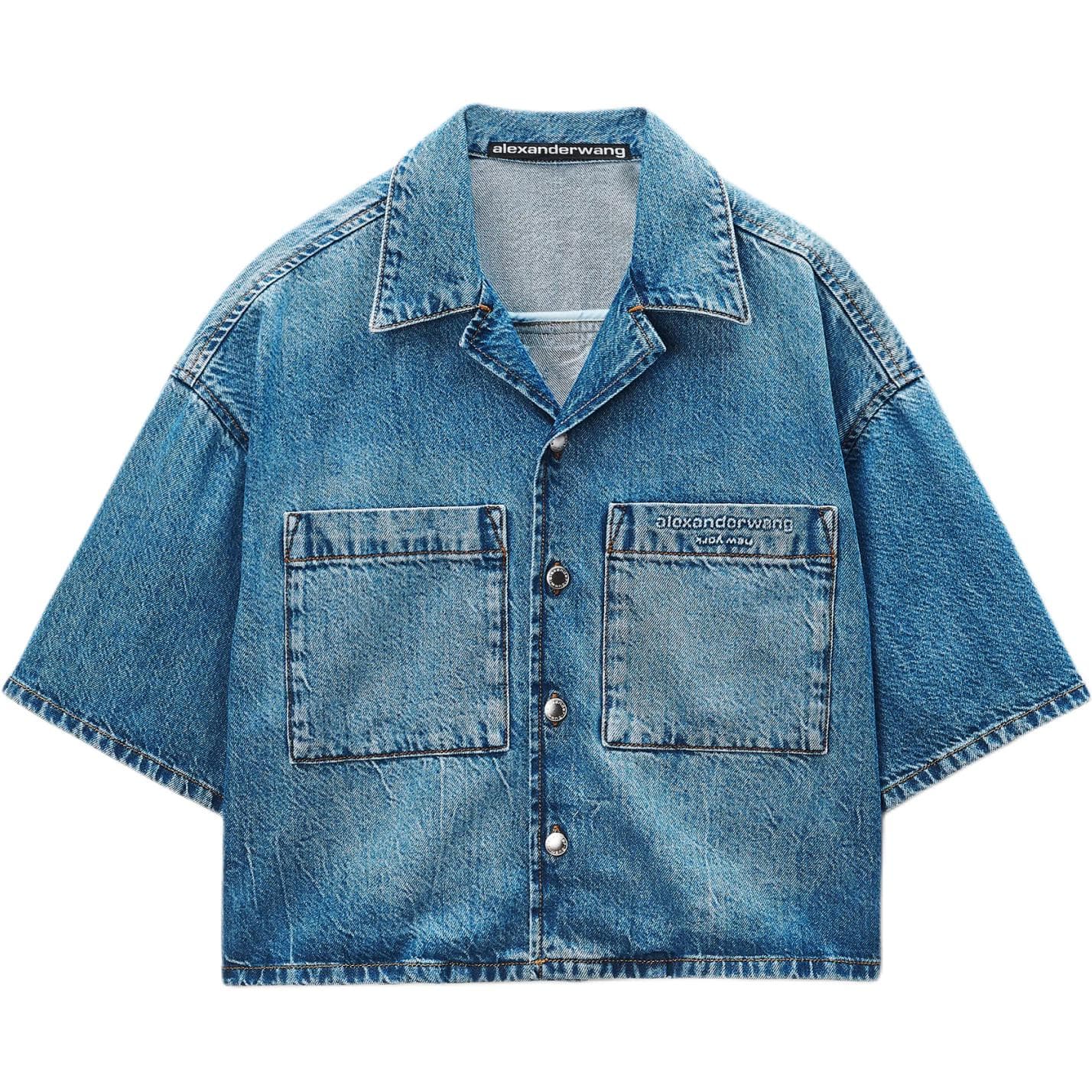 Блузка Alexander Wang Синие Женские Рубашки - изображение 1