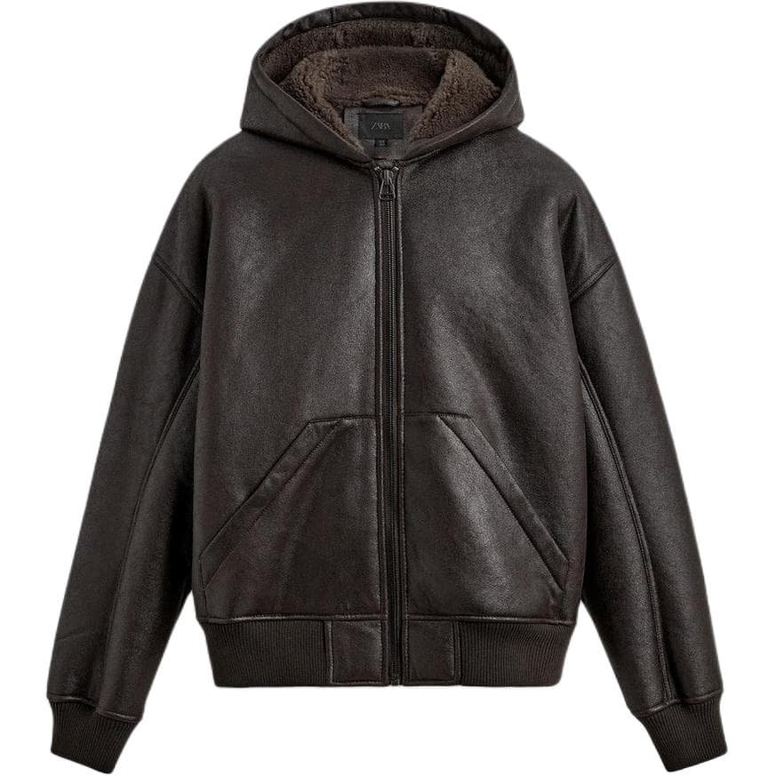 Куртка ZARA Коричневый Мужские Куртки - изображение 1