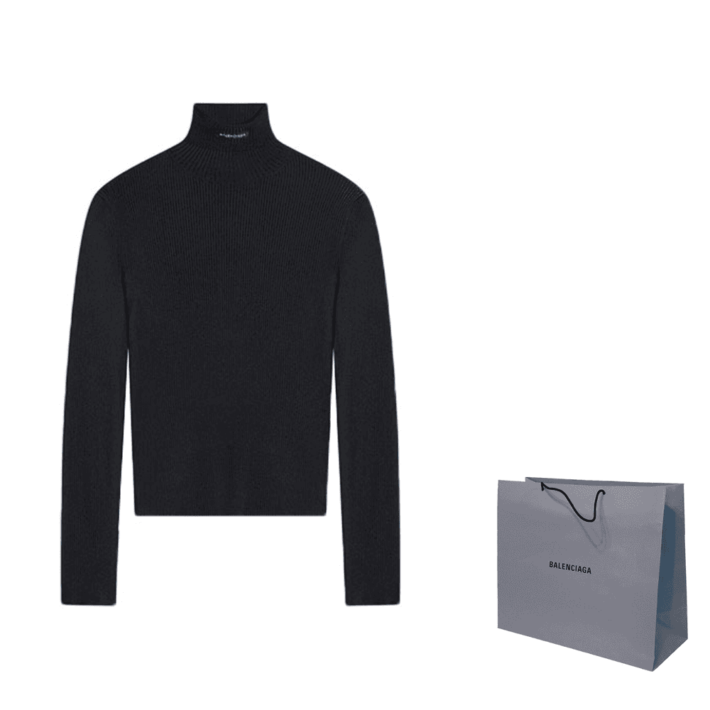 Кардиган Balenciaga FW21 Black Turtleneck Sweater - изображение 3