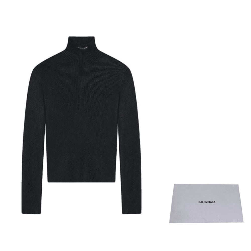 Кардиган Balenciaga FW21 Black Turtleneck Sweater - изображение 4