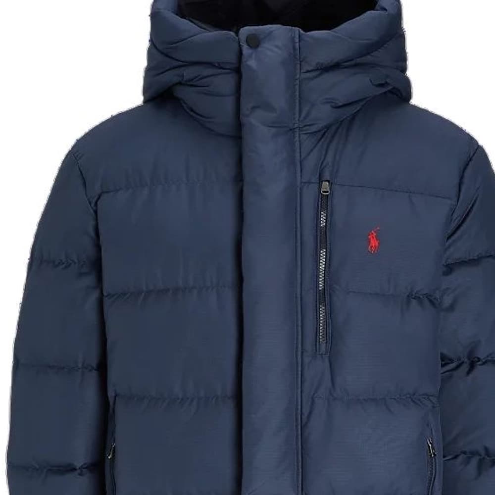 Зимняя куртка Polo Ralph Lauren Мужской пуховик морского синего цвета - изображение 3