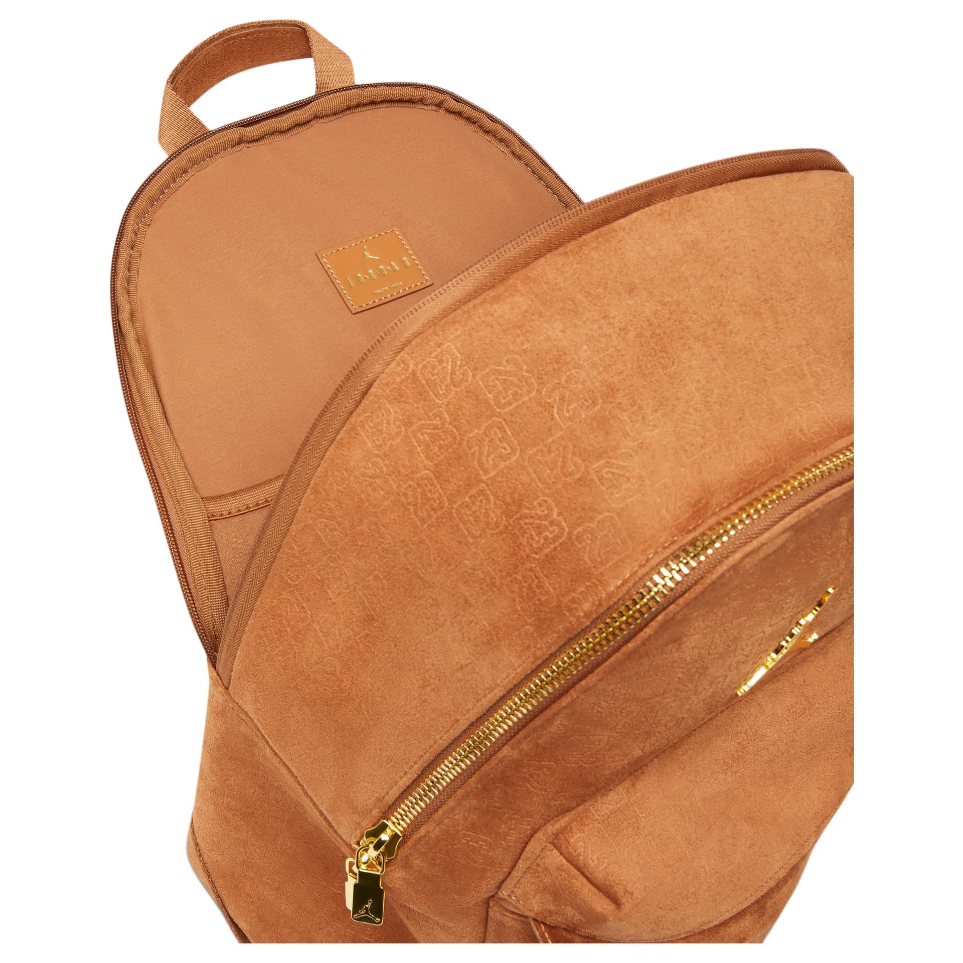 Рюкзак Jordan Monogram 23L логотип рюкзак полиэстер мужской коньячный - изображение 5