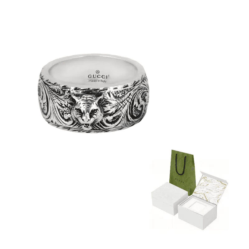Кольцо GUCCI Tiger Head Ring - изображение 8