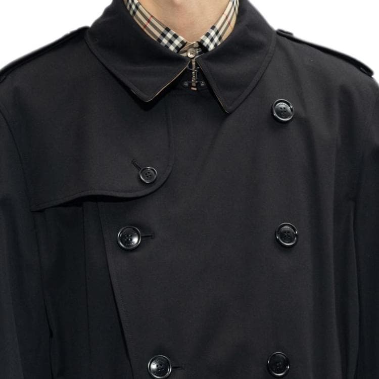 Пальто Burberry Double-Breasted Coat Black - изображение 6