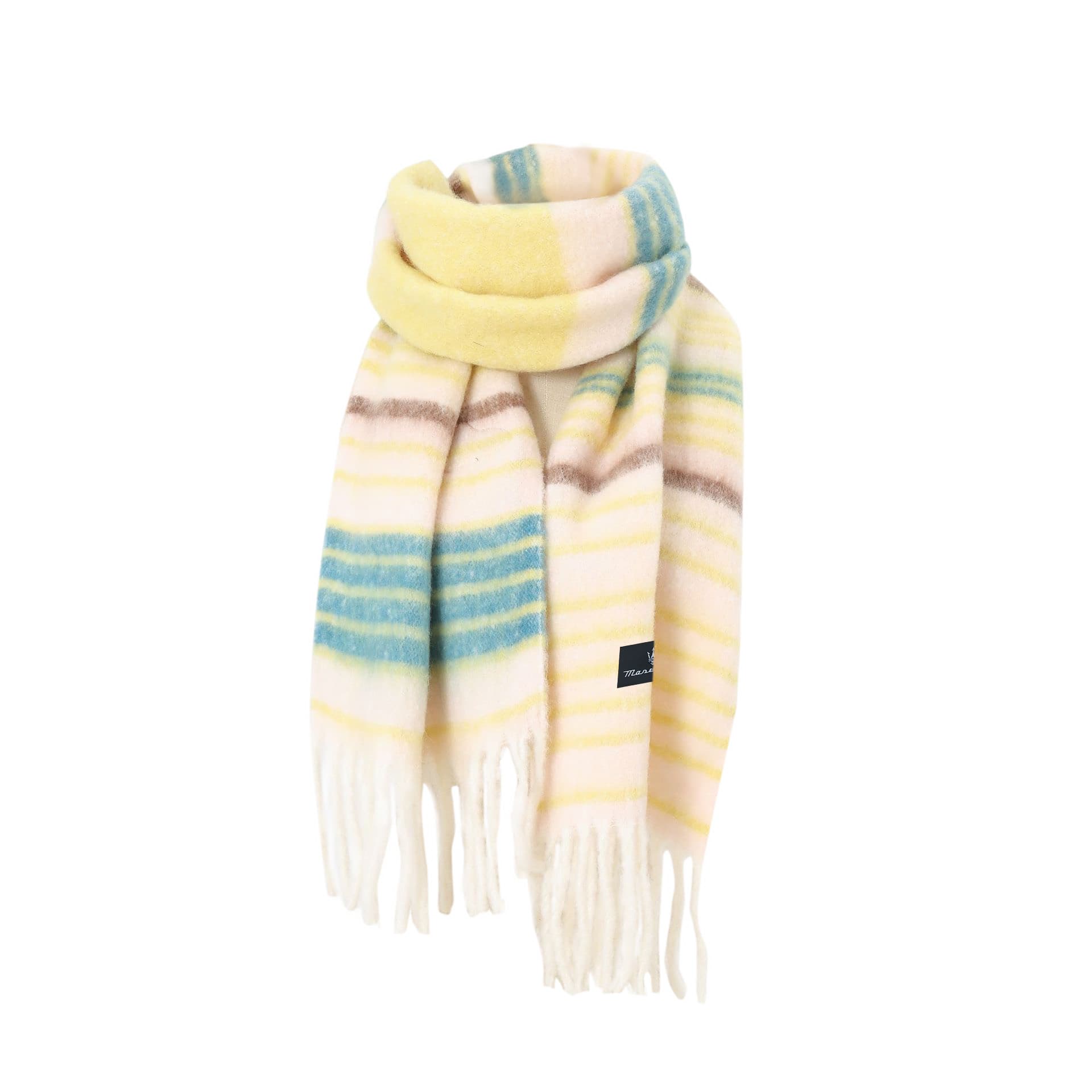 Шарф Maserati Artificial Cashmere Knit Scarves Unisex Мазерати Искусственный Кашемир Вязаные Шарфы Унисекс - изображение 1