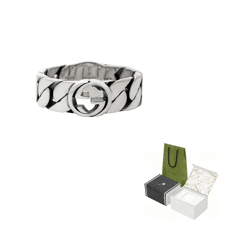 Кольцо Gucci Interlocking G Wide Ring - изображение 8