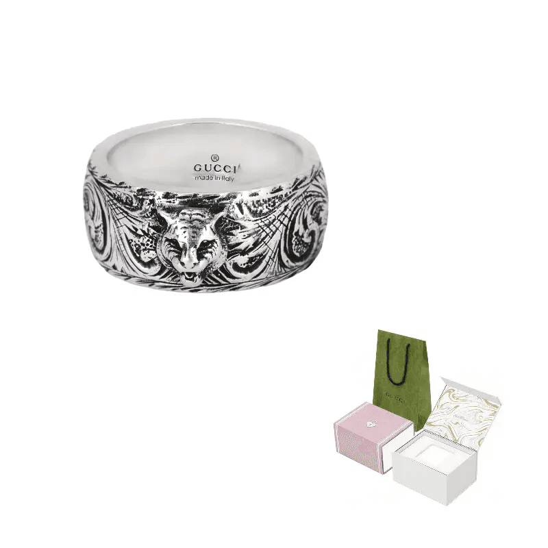 Кольцо GUCCI Tiger Head Ring - изображение 6