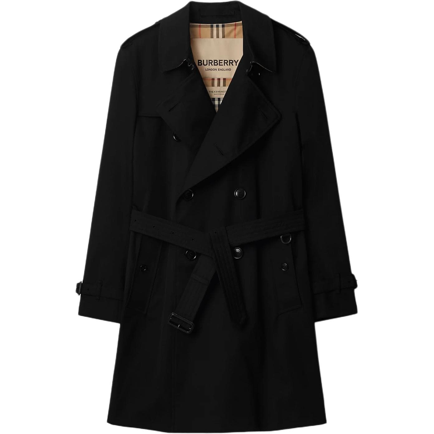 Пальто Burberry Double-Breasted Coat Black - изображение 1