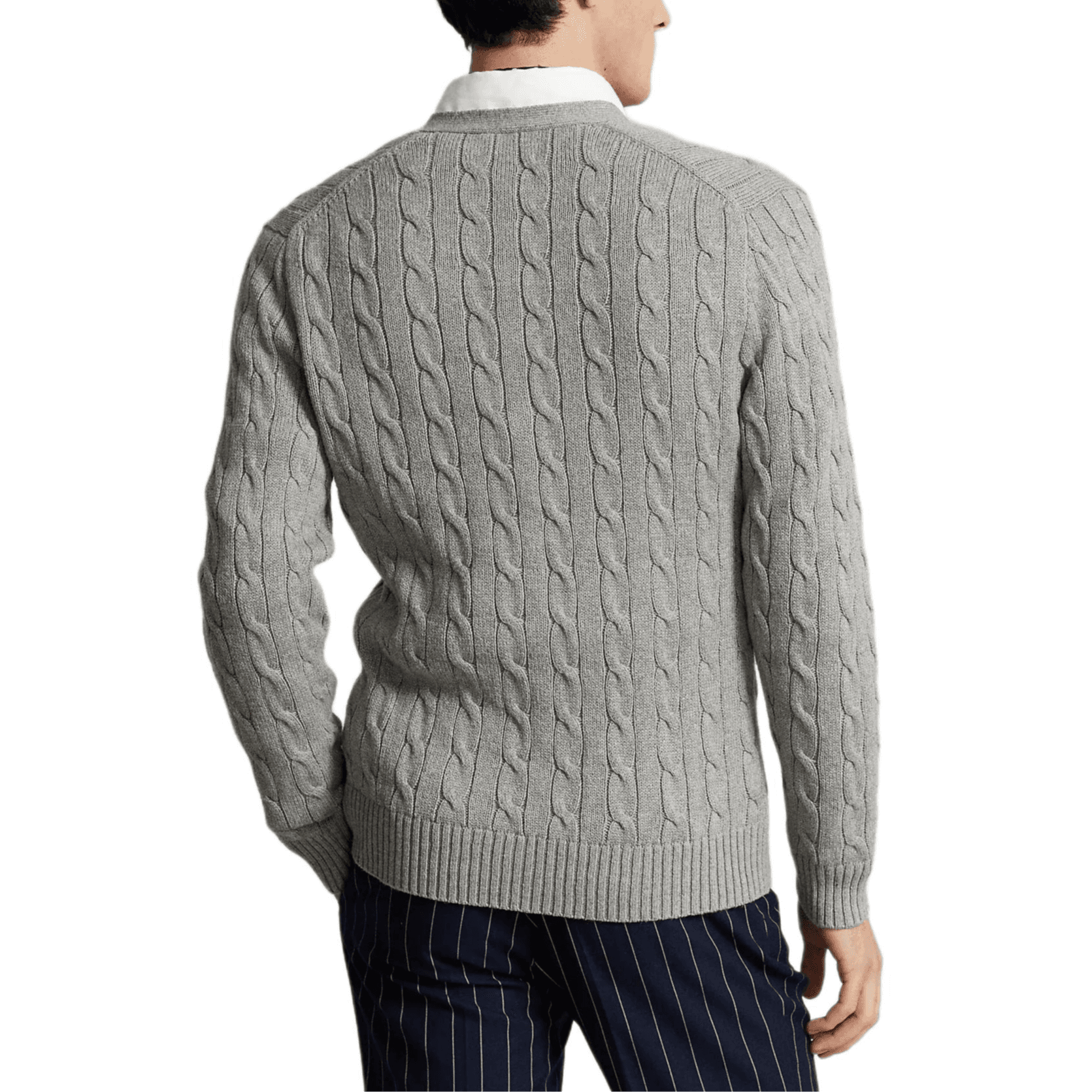 Polo Ralph Lauren FW24 Трикотаж Стандартный Размер Мужской Серый - изображение 4